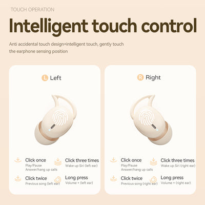 Skin Color Sleep Earphones - Ultra-Comfortable Mini In-Ear Headphones