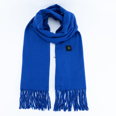 Royal Blue Heated Scarf - Electric Warming Scarf, Winter Outdoor Essential (Without power bank)