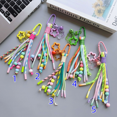 5 Unique Colorful Cell Phone Straps - Dopamine Lanyard Set