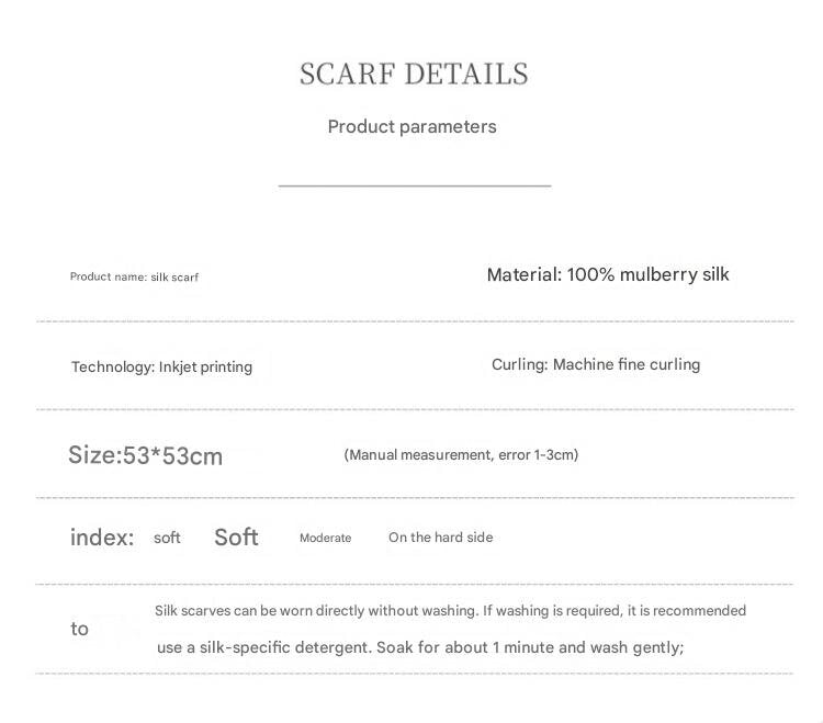 Green Pure Silk Scarf - Elegant Flower Design, Square Handkerchief (Style 14)