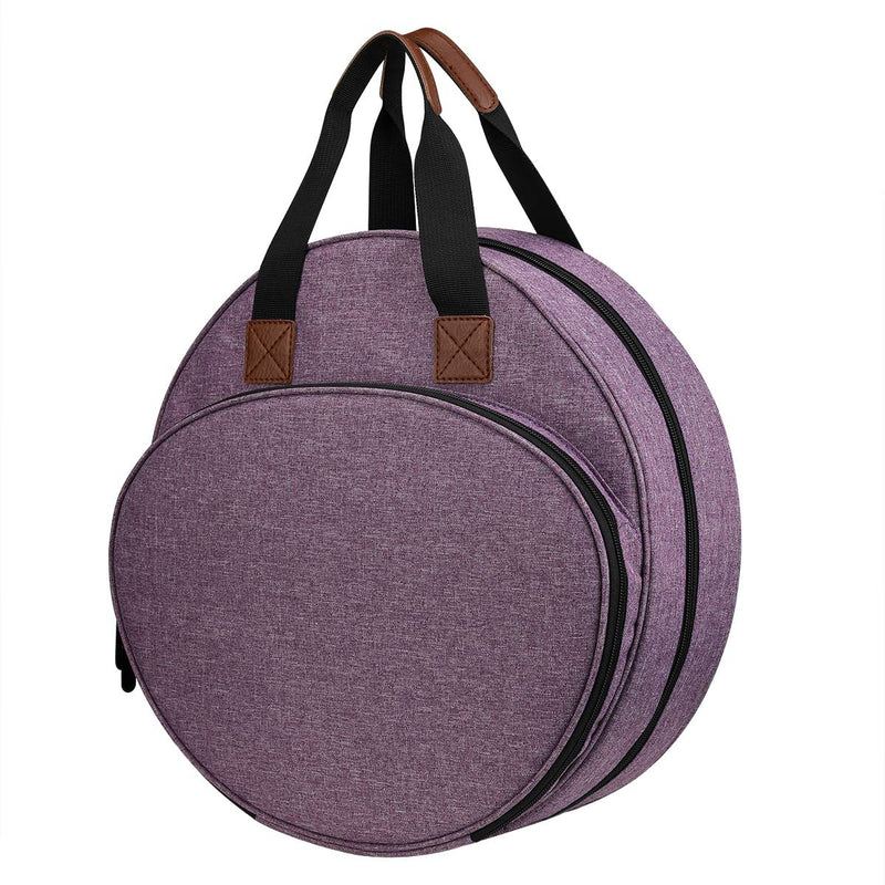Purple Multi-Compartment Embroidery Bag - Keep Your Projects Organized