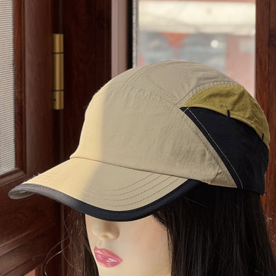 Khaki and Yellow Compact Leather Wallet with 20 Card Slots & Zipper Coin Pocket