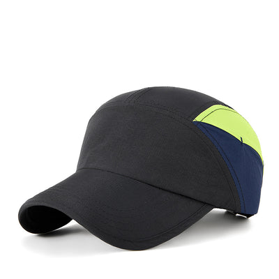 Black and Green Compact Leather Wallet with 20 Card Slots & Zipper Coin Pocket