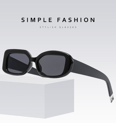 2-pcs Retro Rectangular Sunglasses for Women & Men