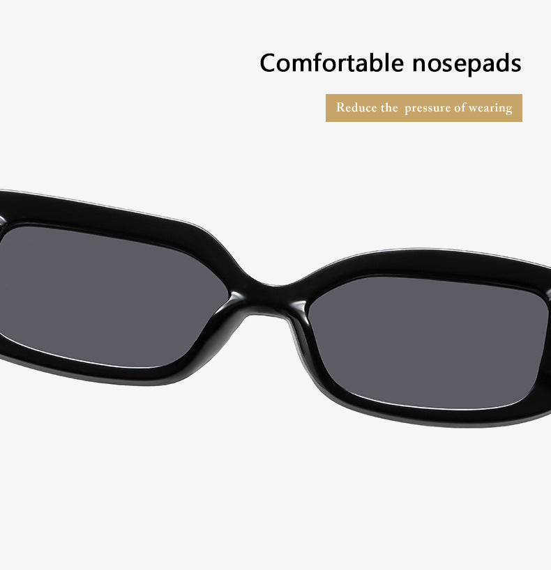 2-pcs Retro Rectangular Sunglasses for Women & Men