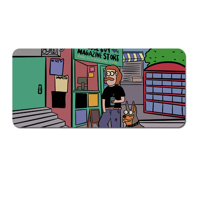 Oversized Cartoon Desk Pad - 90x40x0.4cm Mouse Mat, Non-Slip Base (Style 1)
