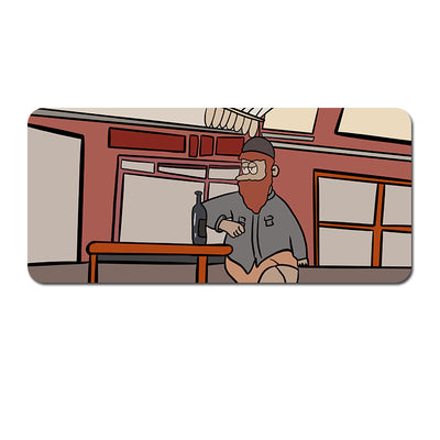 Oversized Cartoon Desk Pad - 90x40x0.4cm Mouse Mat, Non-Slip Base (Style 2)