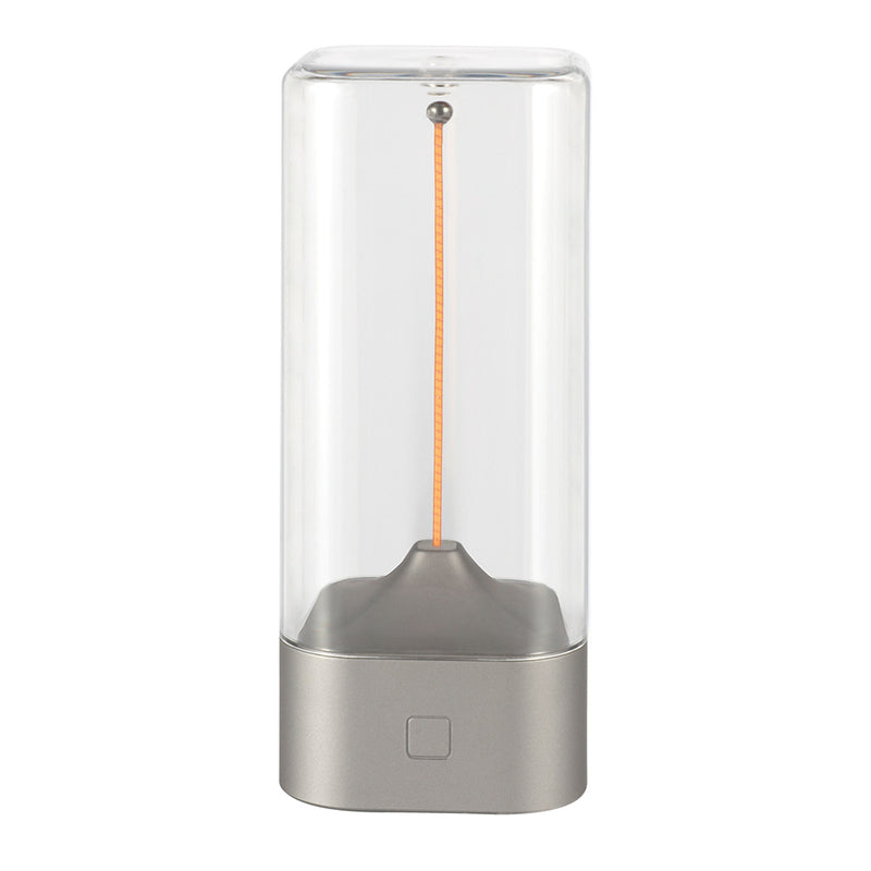 Silver Portable Magnetic Table Lamp with Bendable LED - USB-C Rechargeable