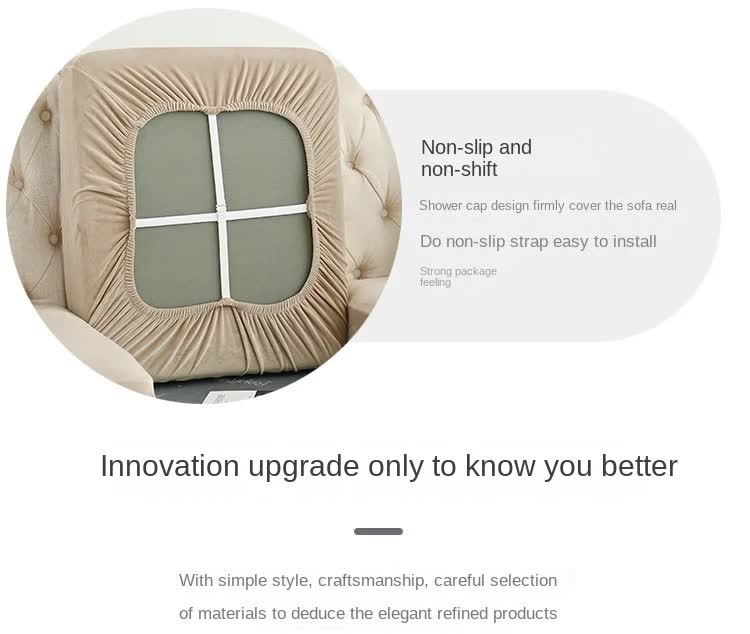 2 Pcs Brown Elegant Polyester Sofa Cover - Full Protection Against Cat Scratches & Wear