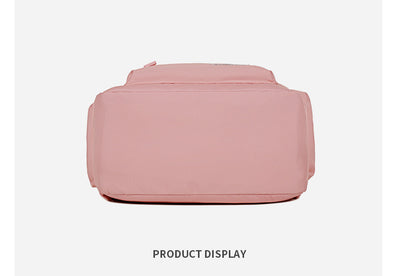 Black Large Capacity Travel Backpack for Girls - Waterproof School Bag with Detachable Pencil Case