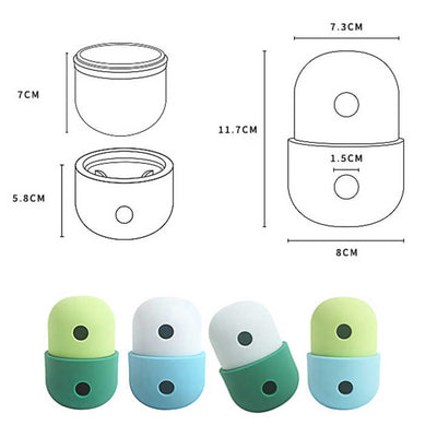 2 Pcs Green And Blue Interactive Pet Treat Dispensing Ball - Food-Grade Silicone Rolling Toy for Dogs with 1.5 cm Leakage Hole