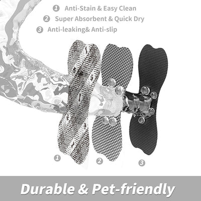 Brown And White Pet Feeding Mat 45x60cm - Anti-Slip, Durable Diatom Mud Mat for Dogs and Cats, Easy to Clean