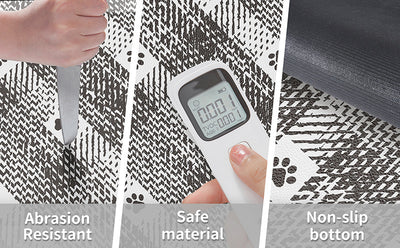 Brown And White Pet Feeding Mat 45x60cm - Anti-Slip, Durable Diatom Mud Mat for Dogs and Cats, Easy to Clean