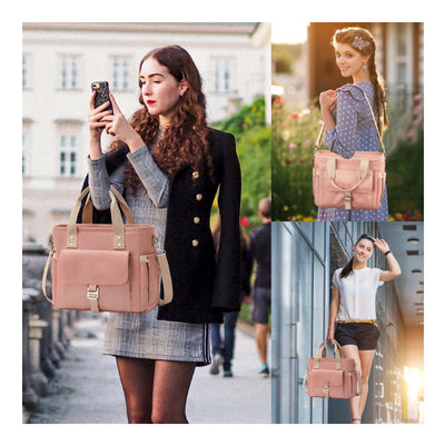 Green Spacious Insulated Lunch Bag - Wide Open Design, Removable Strap, Side Water Bottle Pockets - Perfect for Work, Picnic & Travel