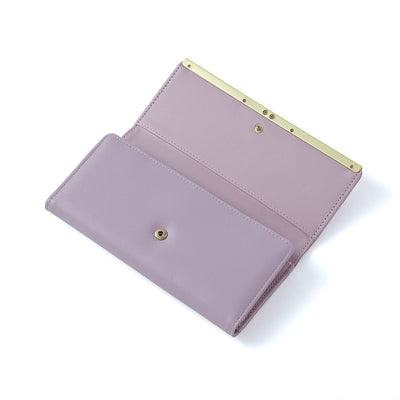 Claret Red Elegant Women's Long Wallet - Clutch Purse with Zip Coin Pocket & Card Slots