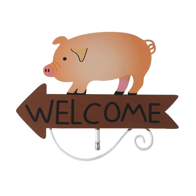 Colorful Rooster Pattern Charming Metal Garden Stakes | Welcome Yard & Lawn Decor