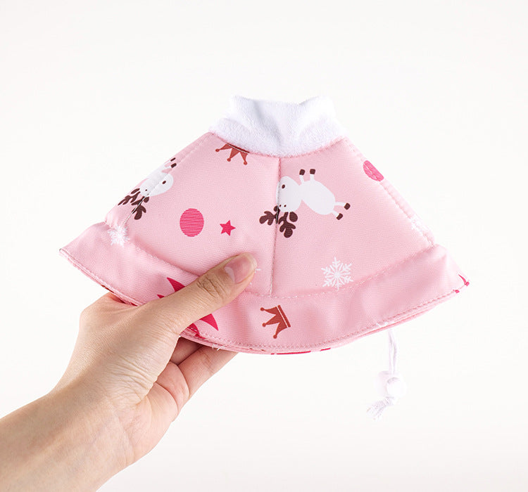 2 Pcs Size S Pink Comfortable Pet Recovery Collar | Waterproof Anti-Lick Collar for Cats & Dogs