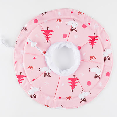 2 Pcs Size L Pink Comfortable Pet Recovery Collar | Waterproof Anti-Lick Collar for Cats & Dogs