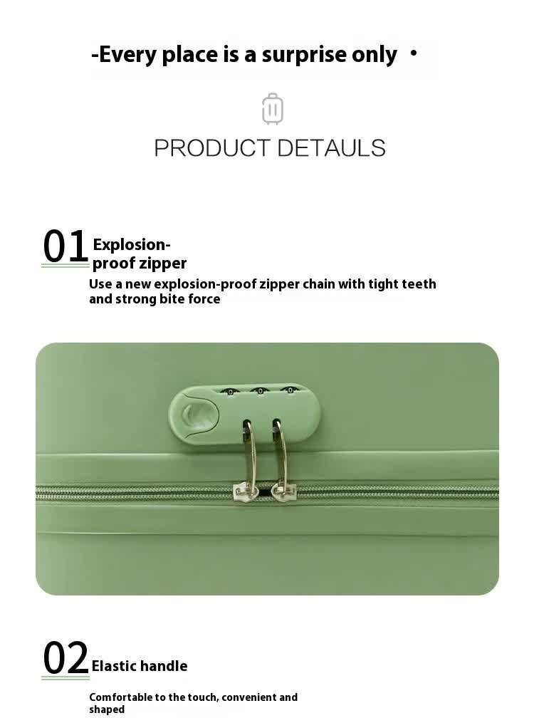 Khaki Compact 18-Inch Carry-On Suitcase | Lightweight ABS Hardside Spinner Luggage