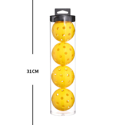 2 Tubes Blue Outdoor Pickleball Balls 4-Pack - Durable 40-Hole Design with Carry Tube(8 balls in total)