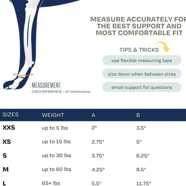 3 Pcs Size XS Dark Blue Supportive Dog Leg Brace - Adjustable Carpal/Tarsal Splint for Injury & Arthritis Relief