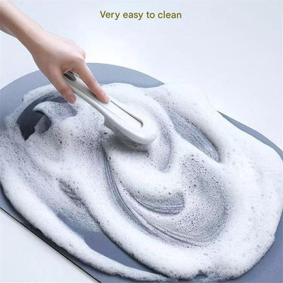 Style 6 Beige And Pink Tulip Pattern Absorbent Diatomaceous Earth Pet Feeding Mat - Non-Slip & Quick Dry Placemat (50x80cm)