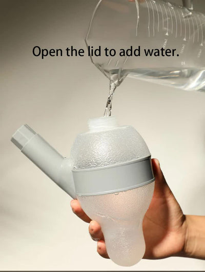 Grey Base Adjustable Height Pet Water Dispenser with Food Bowl Base - Non-Drip Bottle Feeder Station for Dogs & Cats