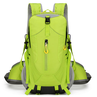 Green Lightweight 30L Hiking Backpack - Water-Resistant Outdoor Daypack for Trekking & Travel