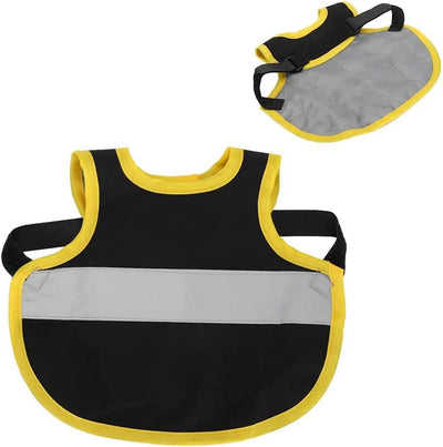 4 Pcs Black High Visibility Chicken & Duck Safety Vest - Reflective Poultry Jacket