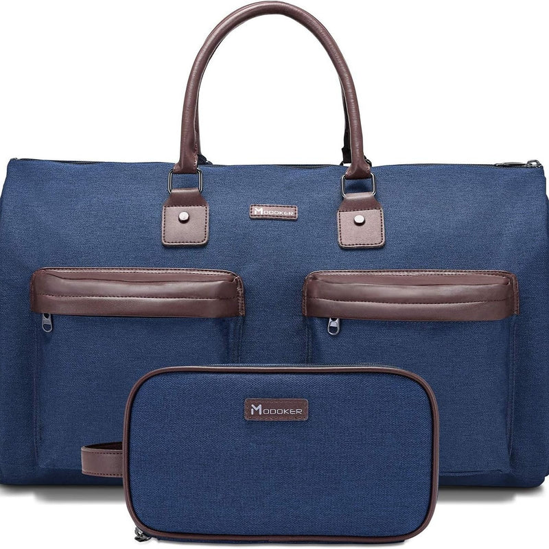 Dark Blue 45L Garment Duffel Bag - Men&