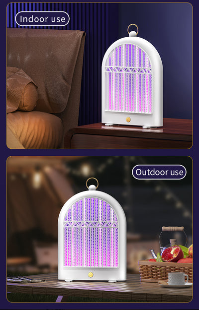 Black USB Wall-Mounted Mosquito Trap - UV Light Automatic Insect Zapper for Home and Dorm