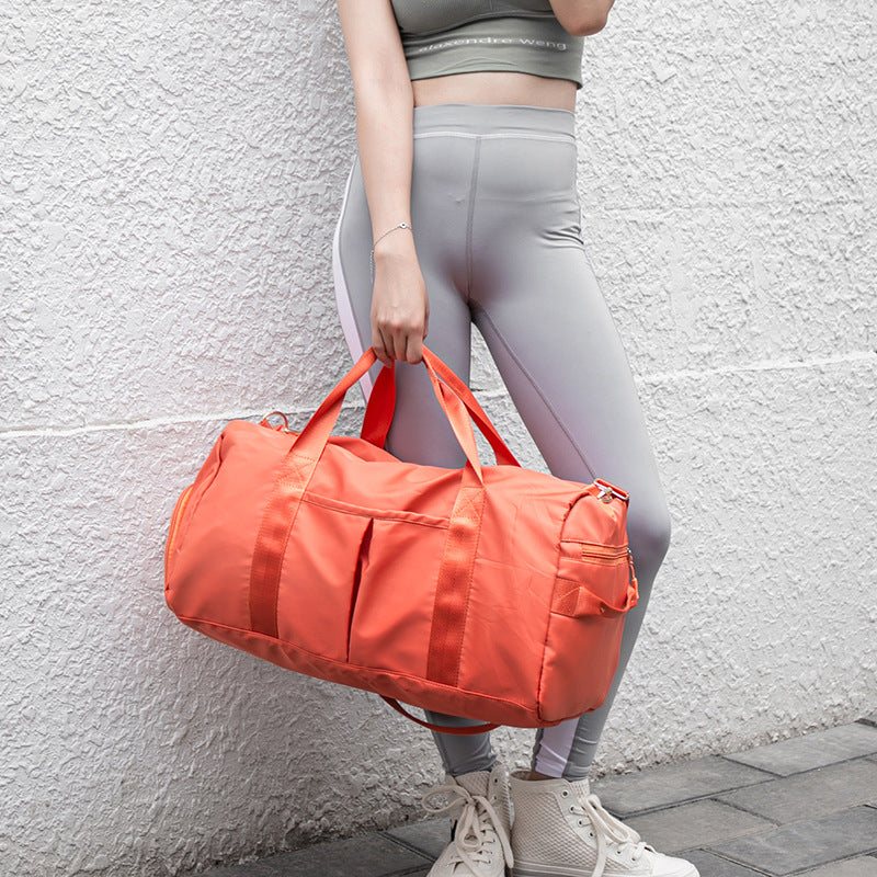 Dark Blue Dry Wet Separation Gym Bag - Women&