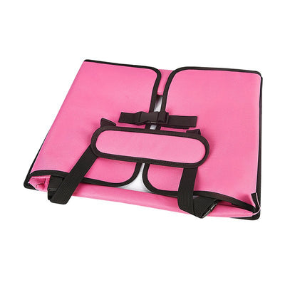 Pink Car Seat Organizer Tray for Kids - Travel Toy Storage with 43x36.5x30cm Large Capacity - Backseat Activity Tray with Storage Pockets