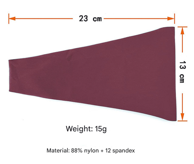 Black 5-Pack Wide Sports Headbands for Women - Non-Slip Yoga Headwraps with Sweat-Wicking Fabric (88% Nylon+12% Spandex)