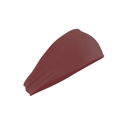 Dark Red 5-Pack Wide Sports Headbands for Women - Non-Slip Yoga Headwraps with Sweat-Wicking Fabric (88% Nylon+12% Spandex)