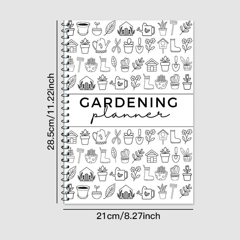 2-Pack Gardening Journal Set - 28.5x21cm (11.22x8.27in) Plant Care Tracker with Watering Schedule - Indoor/Outdoor Polarimeter Logbooks
