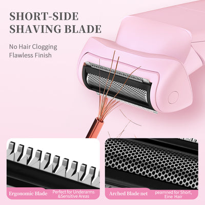 Purple (Precision cutter head) Women's Electric Body & Bikini Trimmer Kit - Painless Ultra-Close Shaver