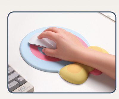 Red Lollipop Ergonomic Keyboard Wrist Rest & Mouse Pad Set - 2-Piece Comfort Combo