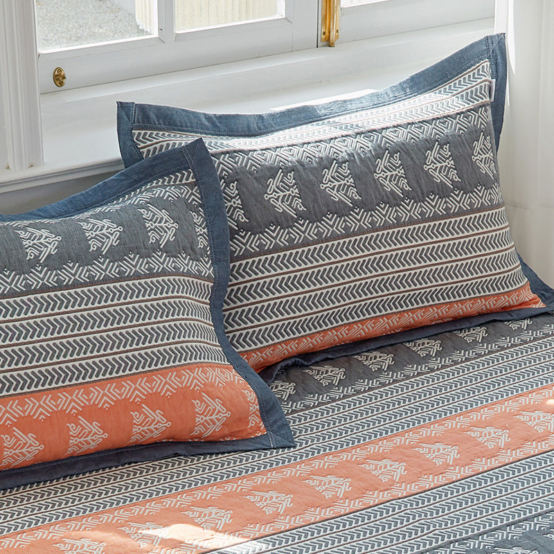 Snowflakes Premium 6-Layer Cotton Gauze Pillowcase Pair - Ultra Soft & Breathable (56x80cm)