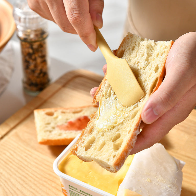 12-Piece Double-Ended Silicone Spatula & Jar Scraper Set - 4 Colors (Yellow, Green, Pink, White)