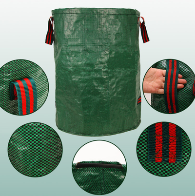 272L( ⱷ67*76cm) Heavy Duty Collapsible Garden Waste Bags (Set of 2) - Large Reusable Yard Leaf Bin