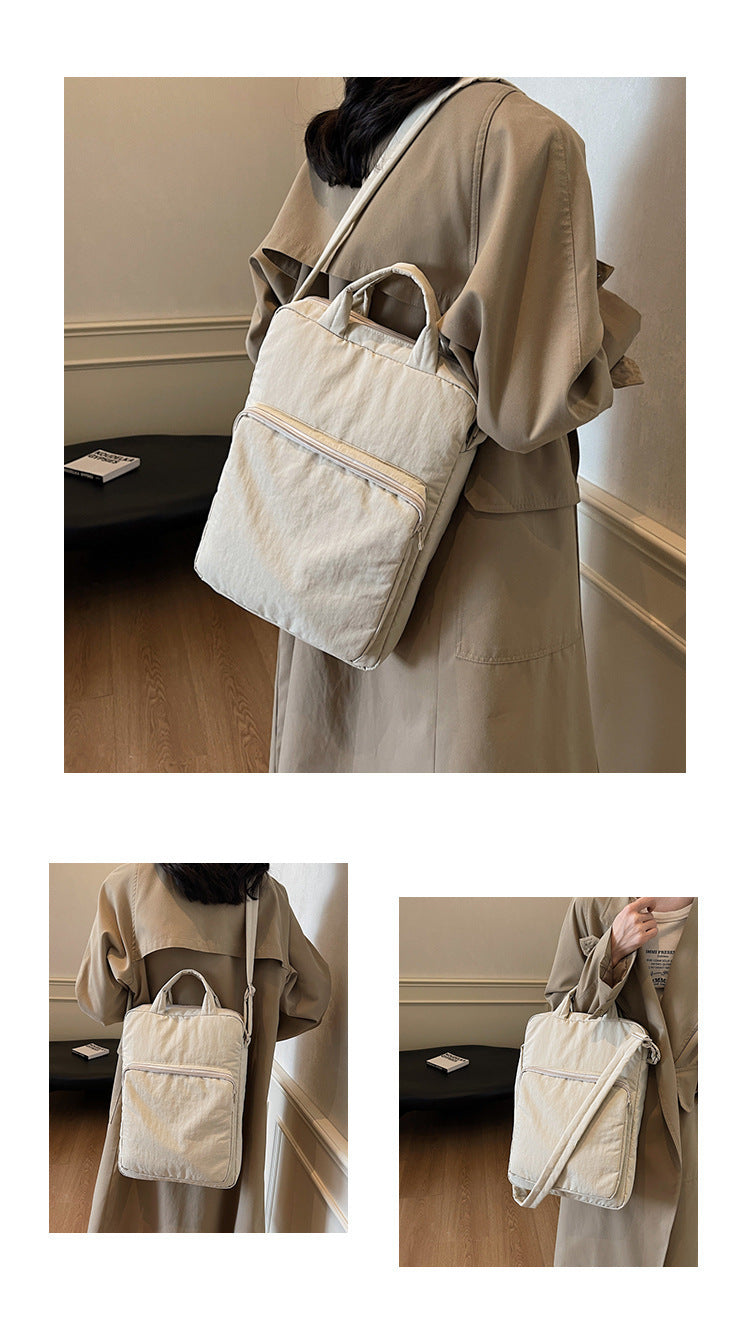 Chic white Laptop Backpack for Women - Lightweight and Spacious