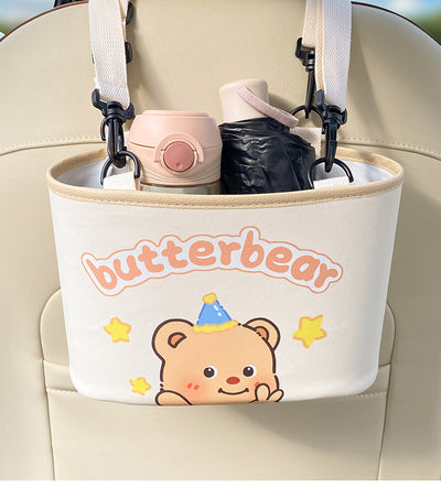 Adorable Bear Car Trash Holder - Keeps Your Car Tidy