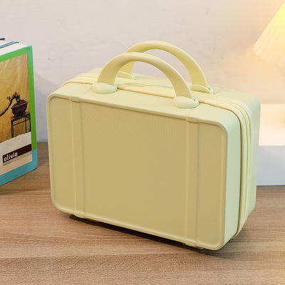 Personalized stylish and lightweight Light yellow mini suitcase for short trips