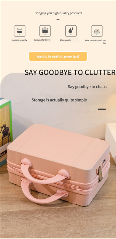 Personalized stylish and lightweight Off-white mini suitcase for short trips