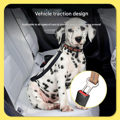 Pink Shock Absorbing Dog Leash with Reflective Stitching - 135cm for Small to Large Dogs