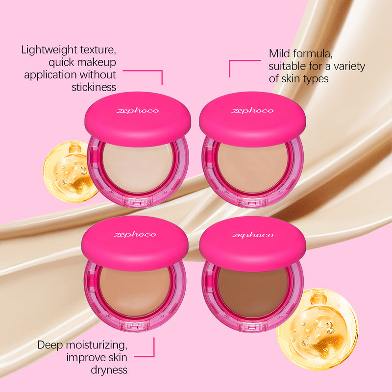 Moisturizing Balm Foundation - Lightweight Texture, Long-Lasting Natural Coverage(Brown)