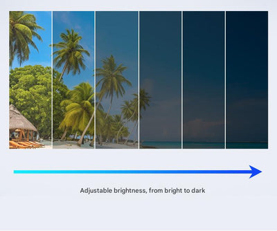 Adjustable ND9 Filter Sunglasses,Steampunk Retro Design with Polarized HD Anti-Glare Lenses(black)