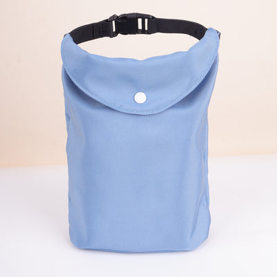 2-pcs Blue Portable Pet Food Storage Bag - Roll Top Treat Pouch for Travel & Walks