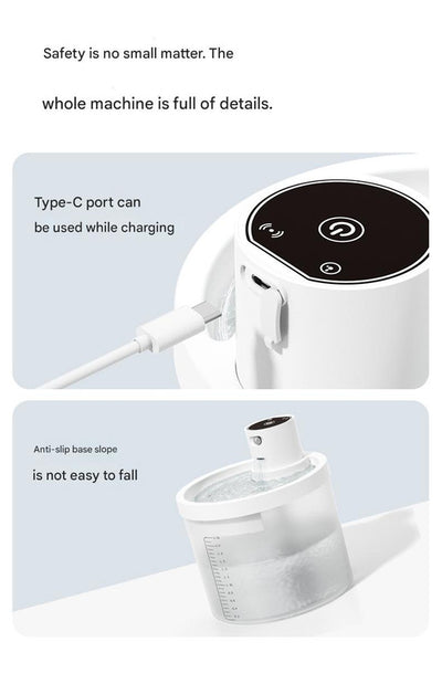 Blue Wireless Automatic Pet Water Fountain - 2.2L Motion Sensor Dispenser